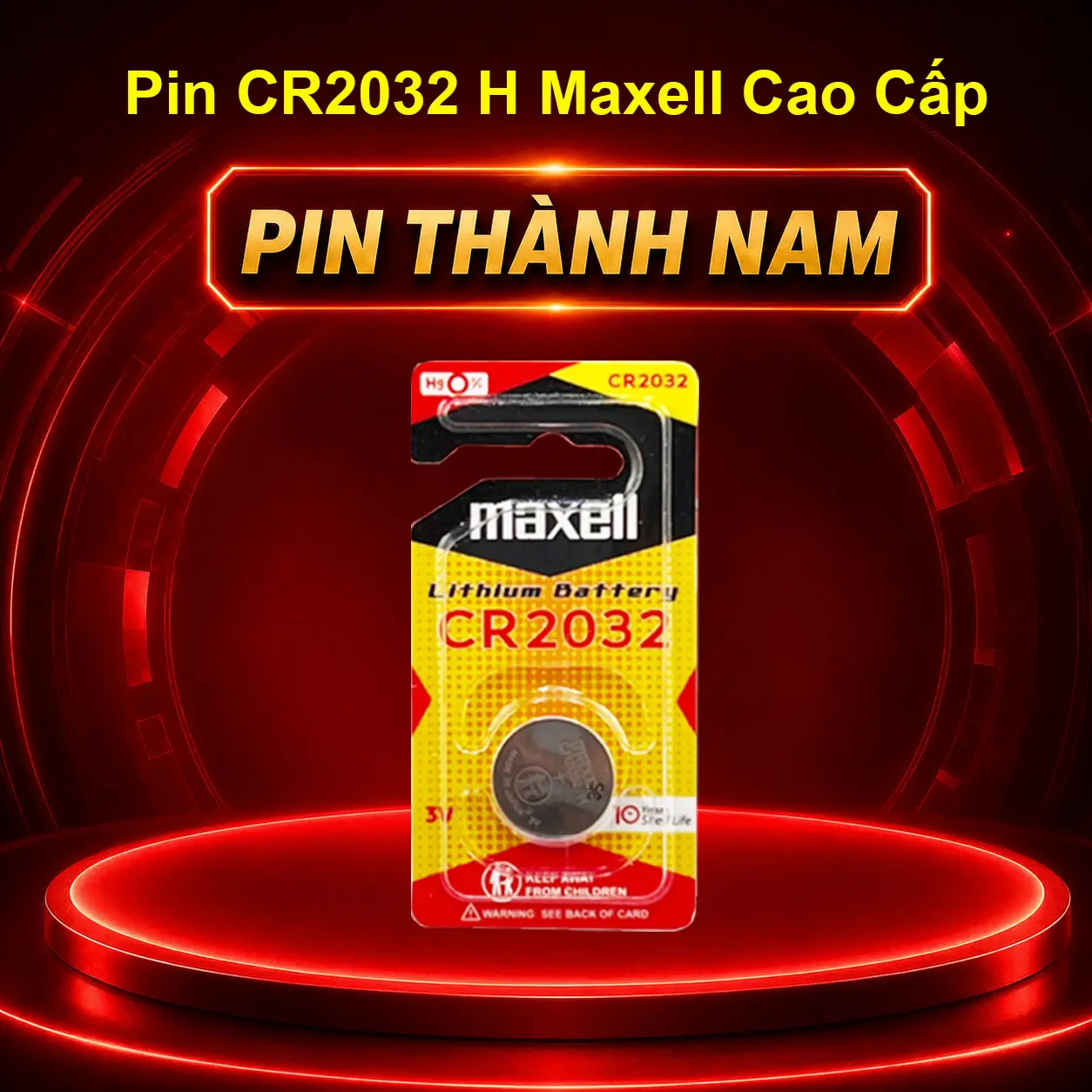 Pin CR2032 Maxell Vỉ 1 Viên Cao Cấp Thay Remote Chìa Khoá Smartkey Oto Xe Máy