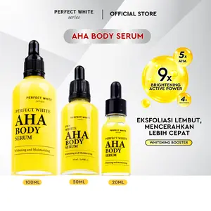 [AFF] [3pcs] [Free 20ml AHA Body Serum] PERFECT WHITE [100ml + 50ml] AHA Body Serum Whitening and Moisturizing | Hand Lotion Body Serum Pencerah Mencerahkan dan Pemutih Tubuh atasi Lipatan Hitam Acid Arbutin Lactic Glycolic