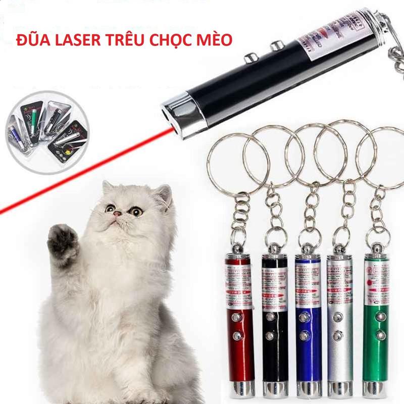 Gậy mèo ngộ nghĩnh bằng laser, Bút chiếu laser 2 Trong 1 màu đỏ với đèn LED…