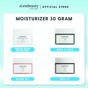 [1 PCS 30 GRAM] EIEM BEAUTY Moisturizer 30gr Varian / Cera x Cica Moisturizer / Reti-iv Moisturizer / Glow B3+ Brightening Moisturizer / Water Bank (MUGWORT EDITION) Moisture Gel