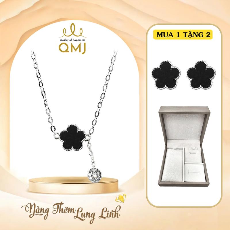 QMJ STORE - Q297 Dây chuyền HOA MAI KIM TIỀN TÀI LỘC thời trang phụ kiện trang sức bạc 925 cao cấp[Mua 1 tặng 1]