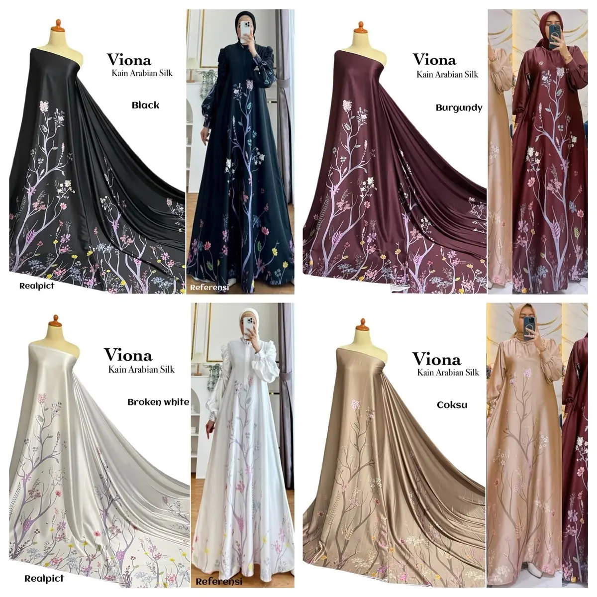 Kain arabian silk / harga 0.5 meter