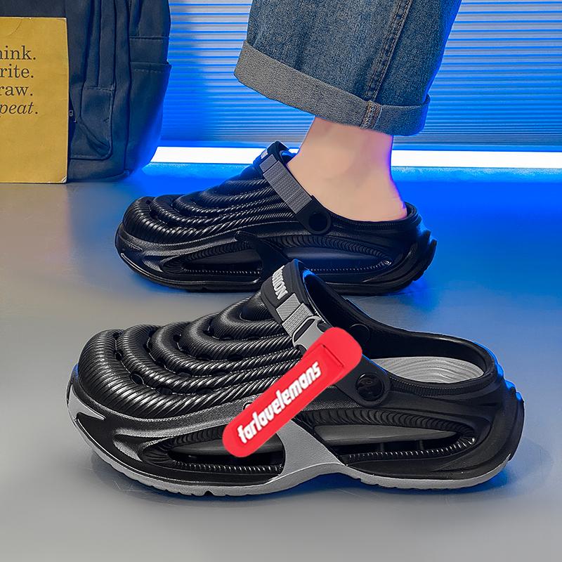 Slide & Co. Sandal Pria Slip On Outdoor & Casual | Sandal Sport Pria | Anti Slip Empuk Ringan Breathable