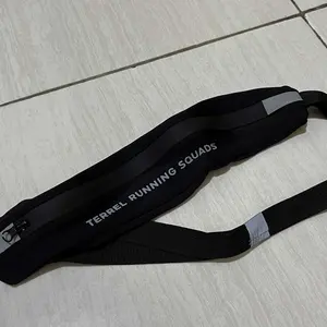 Terrel Sportswear - Dashing Bag Black Series Tas Lari Unisex | Stretch Lightweight Water Resistant