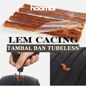 Refill Isi Ulang Karet Tambal Ban Tubles Lem Cacing Ban Tubeless Mobil Motor Car Tire