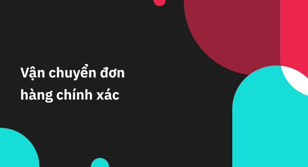 Vận chuyển đơn hàng chính xác (Infographic)