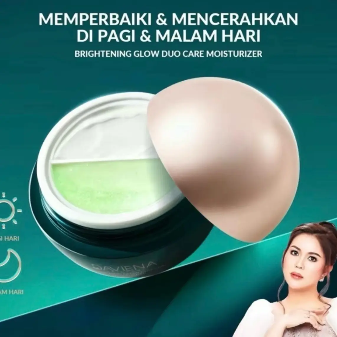 DAVIENA SKINCARE MOISTURIZER GLOW DUO CARE Kusam Wajah Berjerawat Mencerahkan Mengencangkan Perawatan Hitam   Muka Pencerah
