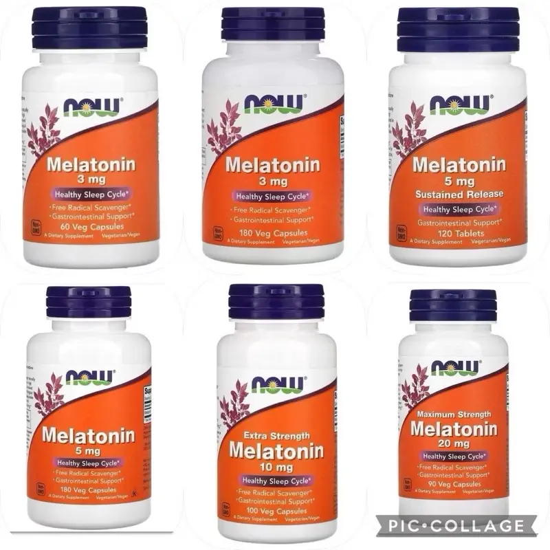 Now Food Melatonin 1mg / 3mg / 5mg / 10mg / 20mg