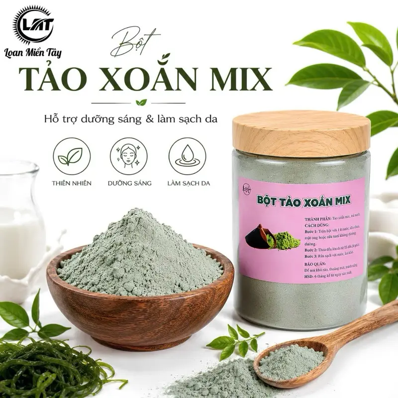 BỘT TẢO XOẮN MIX THIÊN NHIÊN 100g-500g