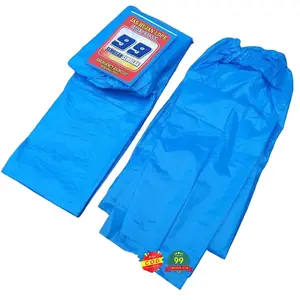 Setelan Jas Hujan Plastik Tebal 99 Isi 12 Pcs Baju Celana Tahan Air Hijau Ketebalan 0.2 Melindungi dari Hujan