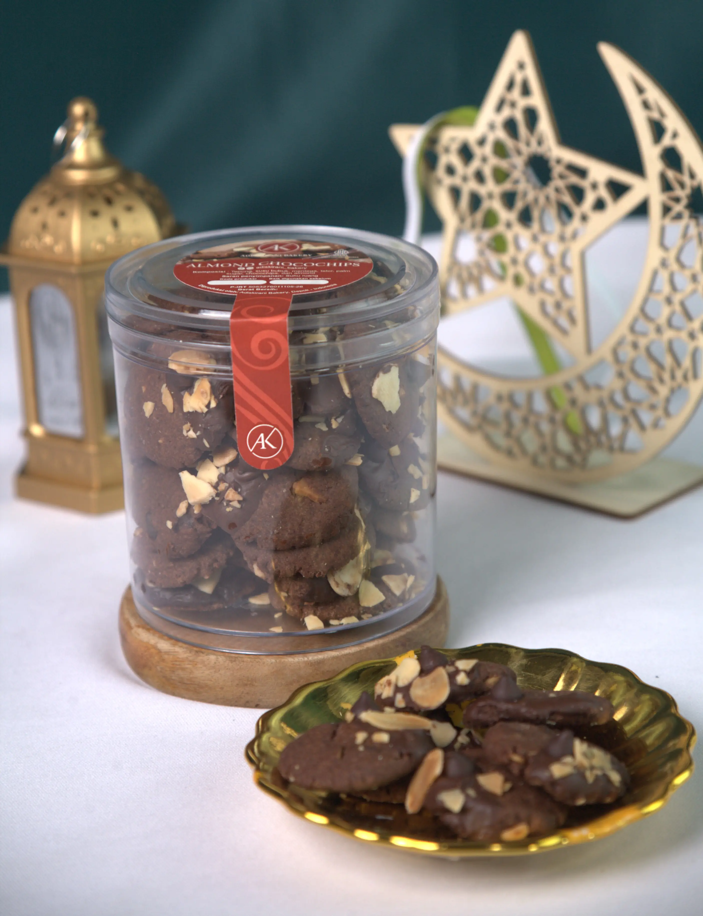 ALMOND CHOCOCHIP Cookies TOPLES 250G KUE KERING PREMIUM