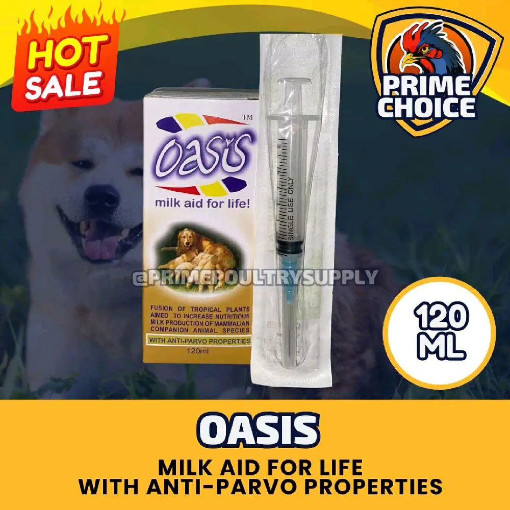OASIS 120ML MILK AID WITH ANTI PARVO PROPERTIES