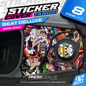 Stiker Tangki Beat Deluxe New 2020-2024 Sticker Cover Pelindung Tangki Motor Beat Deluxe Beat New Motorcycle