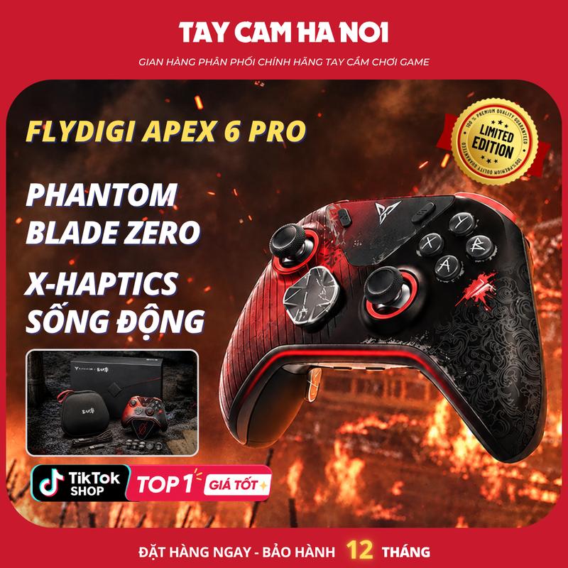 Tay cầm Flydigi Apex 6 Pro - Collab Phantom Blade Zero - full bộ bao gồm Dock Sạc, Bộ Case độc quyền