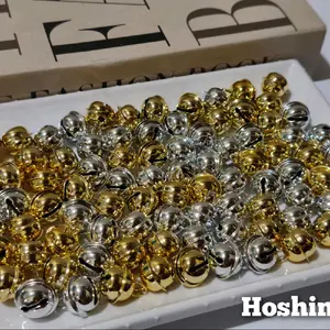 lonceng gold silver 17mm per 10 pcs