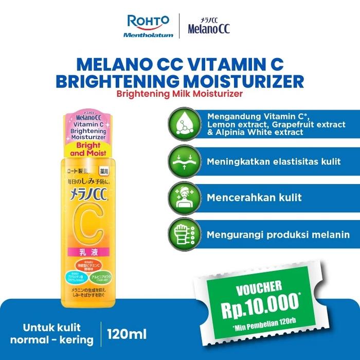 Gambar Melano CC Vitamin C Brightening Moisturizer 120 mL - Brightening Moisturizer dari Rohto Indonesia Kab. Tangerang Tokopedia