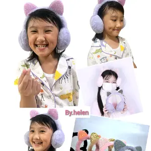 Penutup Telinga Earmuff Ear muff bulu lembut Anak Fashion