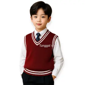 Vest Rompi Rajut Anak TK SD – Seragam Sekolah Stylish & Nyaman