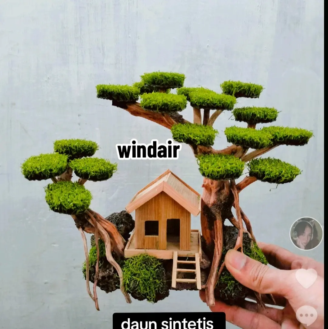 Bonsai sintetis rumah aquarium