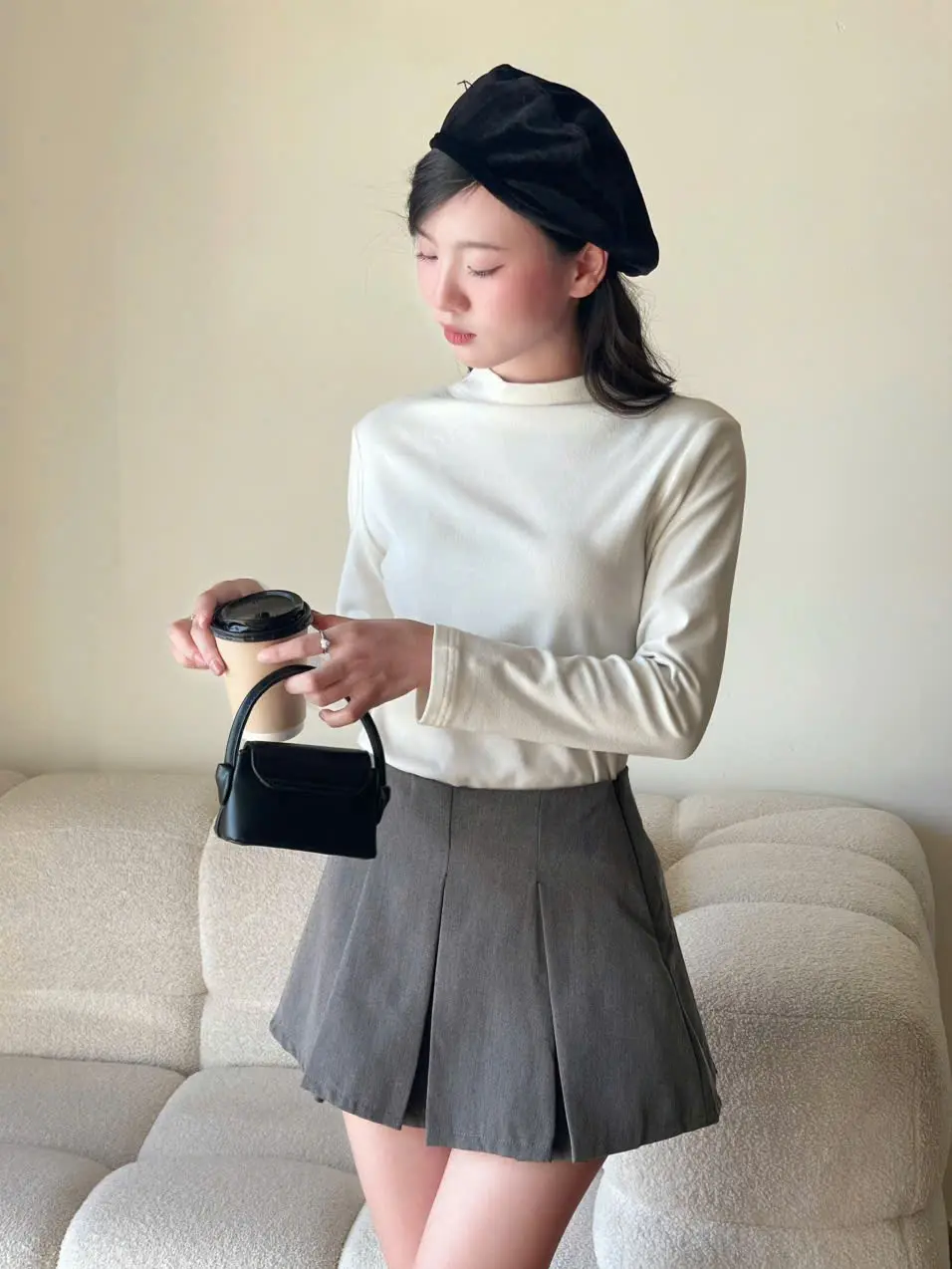 Áo Giữ Nhiệt Lông Thỏ Dài Tay, Áo Thun Cổ 3 Phân Giữ Ấm Chất Vải Dày Dặn Miho House | BigBuy360 - bigbuy360.vn