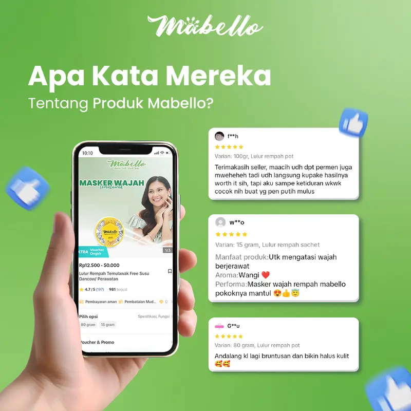 Mabello  Rempah Temulawak Free Susu Bubuk/ Perawatan Tubuh /Melembutkan/ Lulur Mandi/ membersihkan Kotoran Scrub 3