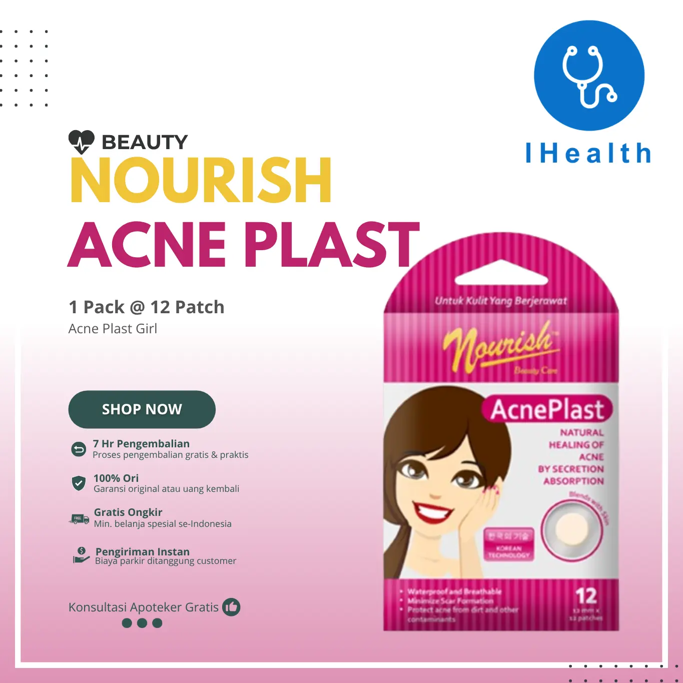 Nourish Beauty Care Acne Plast Girl  - Acne Patch
