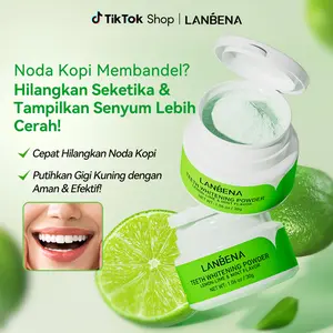 [OFFICIAL]LANBENA Pemutih Gigi  Gusi Teeth Whitening Powder - Hygiene Bleaching Pembersih Karang Gigi(30 gr)