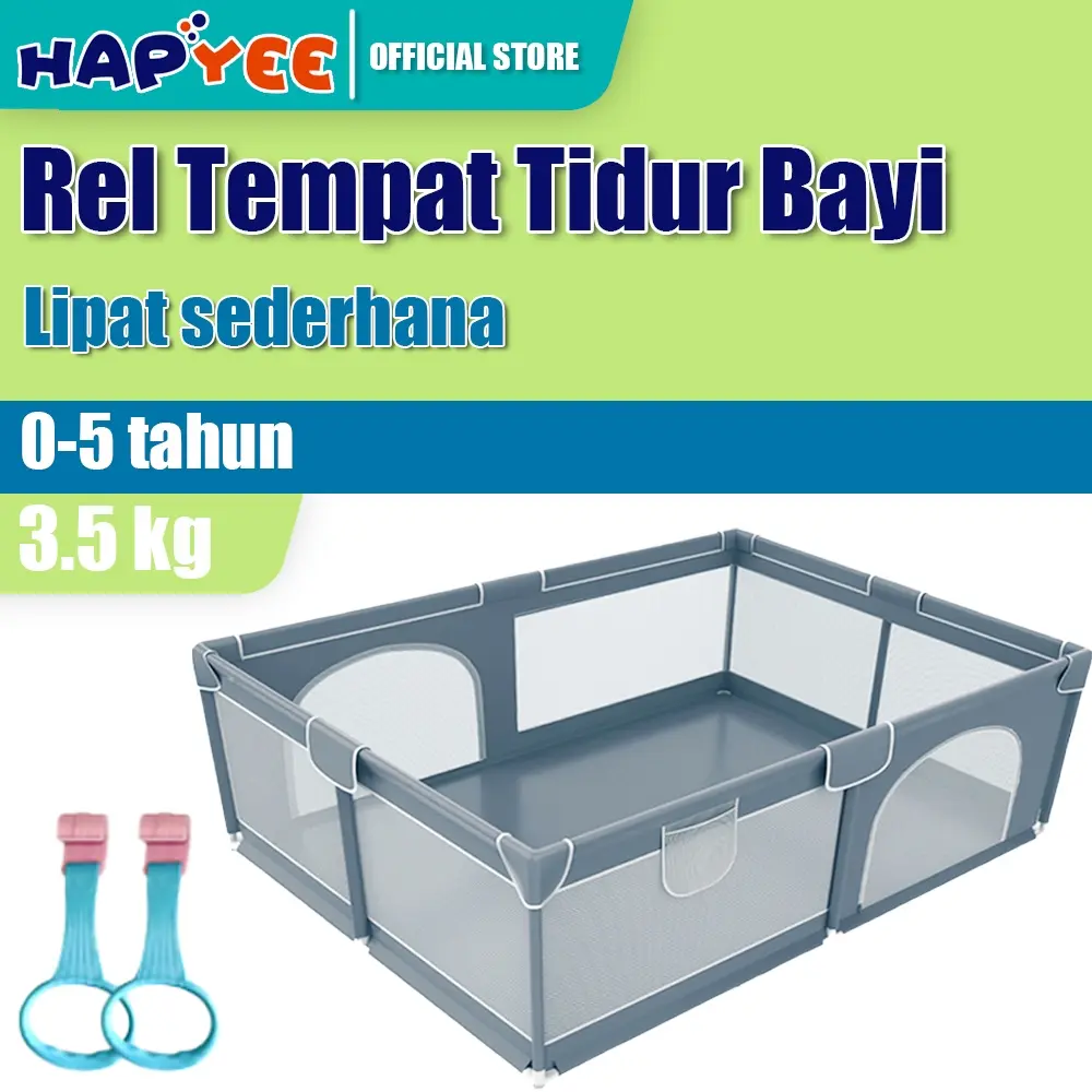 Hapyee Pagar Bayi Bermain Mandi Bola Anak Pembatas Kasur Pagar Mainan Anak Playground Anak