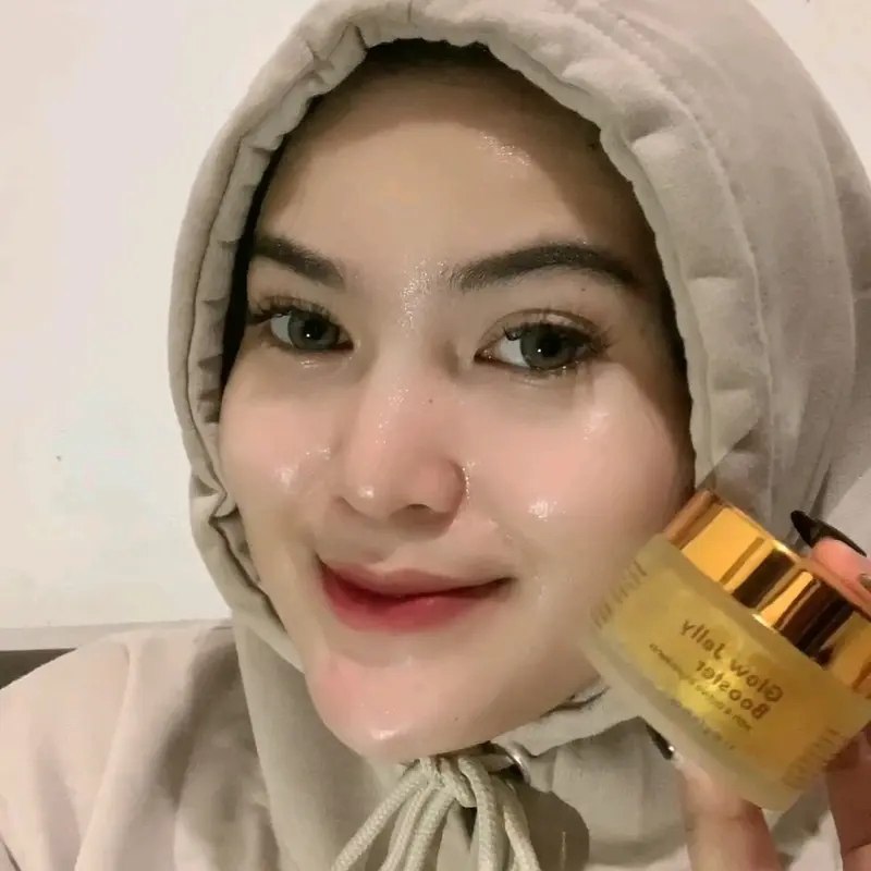 BUNDLING ZINESK GLOW JELLY BOOSTER+PLATINUM SUNSCREEN Moisturizer Wajah skincare mencerahkan 4