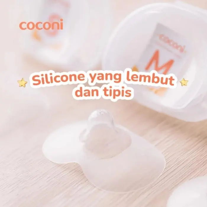 COCONI Nipple Shield 2 Pcs | Pelindung Puting Bahan Silikon Menyusui