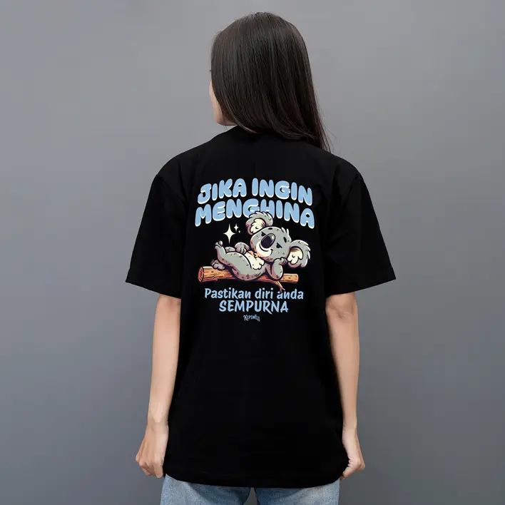 Kepswell - Kaos Ingin Menghina Pastikan Anda Sempurna - Kaos kata kata - T-Shirt Viral Cotton Combed 24s Pria Unisex