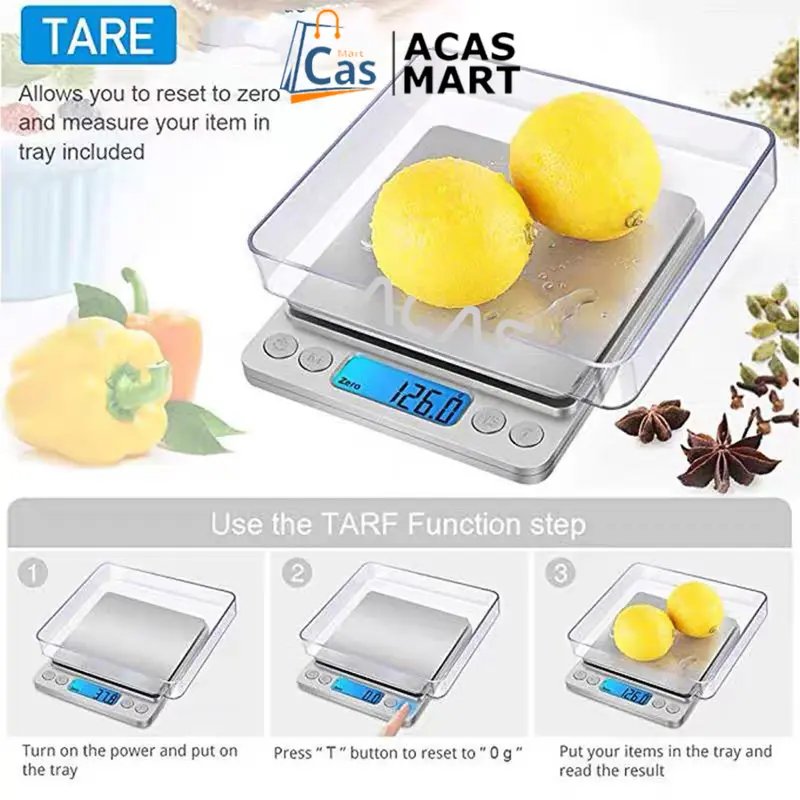 AM Timbangan Emas Digital  QZ-201 500 gram / 0.01 g - 2 Kg / 0.1 gram Digital Pocket saku Scale Mini Bumbu Dapur Kopi Kue Perhiasan Mas 500gr / 0.01gr - 2kg / 0.1gr 2