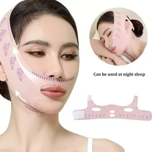 3D V Shape Face Lift Up Belt,Sabuk Pengihil Double Chin,Penirus Pipi Wajah Asli ,Face Lift