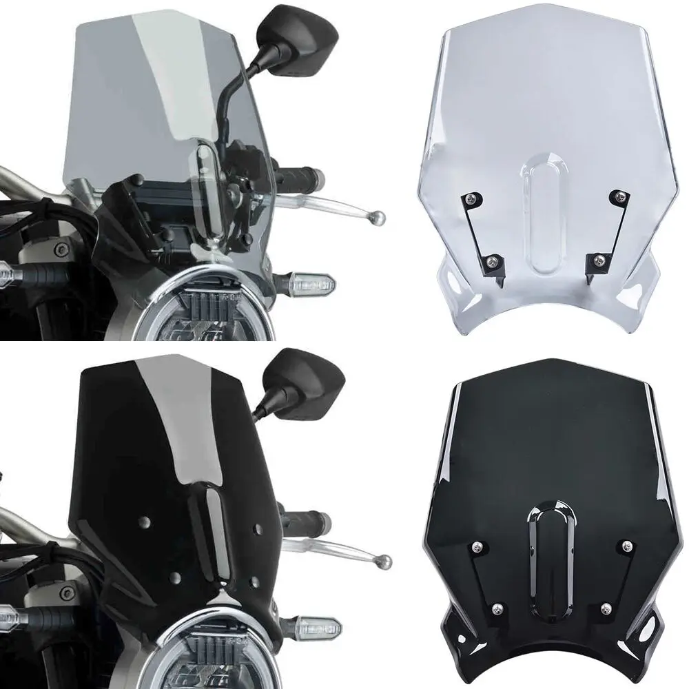 Ultrasupplier-Kính Chắn Gió, Bộ Làm Lệch Hướng Gió Luồng Khí, Màn Hình Bay Cho Honda CB1000R 2018-2020 CB650R 2019-2023