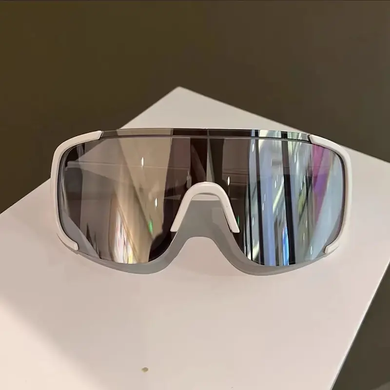 【Menyinari】Large Frame Sunglasses Cycling Sunscreen Glasses Mountaineering Skiing Windproof Sunglasses