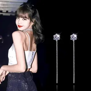 Anting Wanita Jurai Kekinian Anti Karat Tidak Luntur Trending Permata Earrings