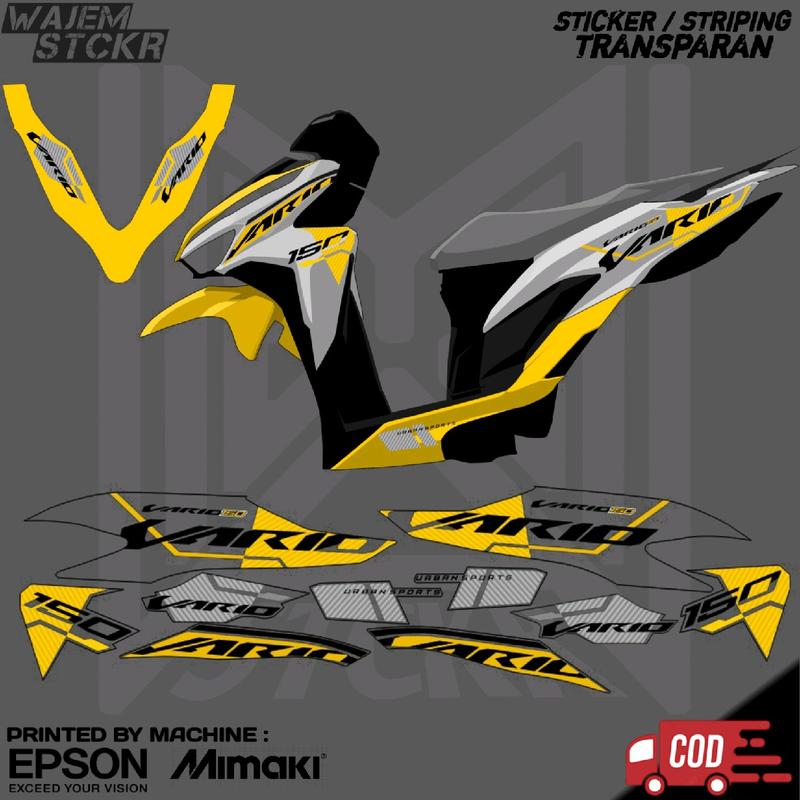 STRIPING TRANSPARAN VARIO NEW 125 150 GEN 1 CUSTOM VIETNAM 0