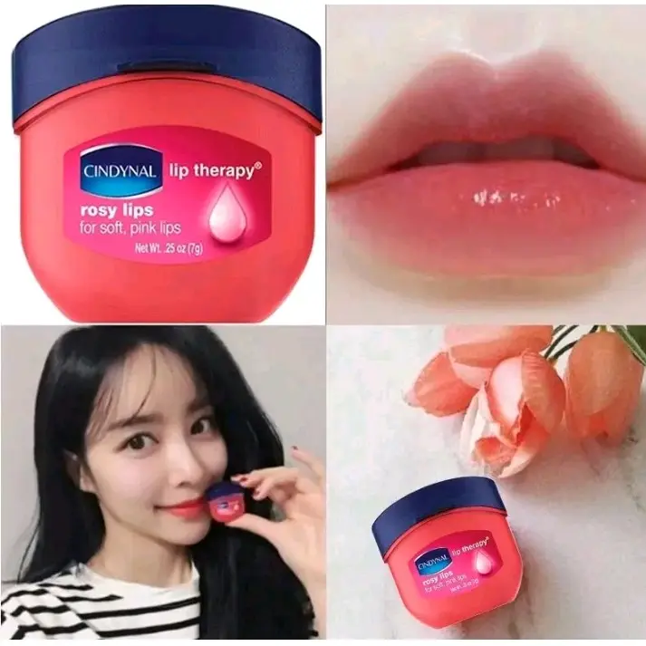 (PAKET HEMAT 2PCS) Lip Balm Rosy Lips Pemerah Bibir Alami untuk Pria dan Wanita Pink Lips 4