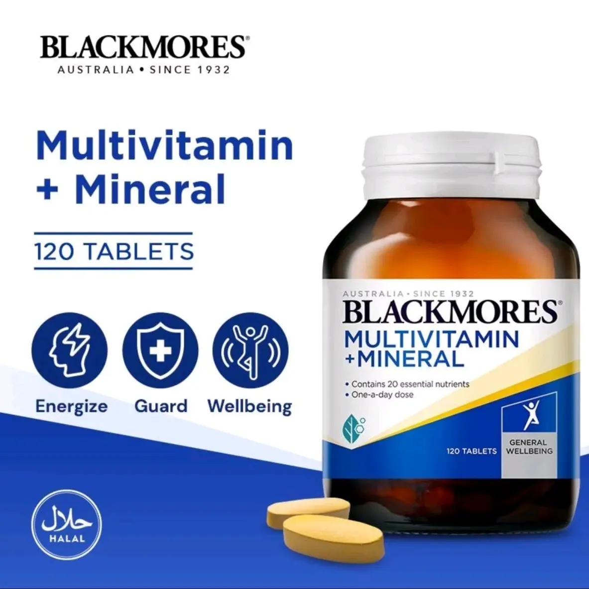 BLACKMORES Multivitamin + Minerals [120 Tablets]