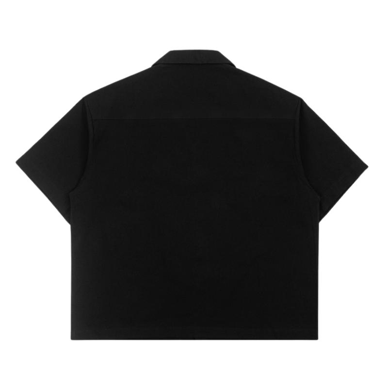 SMOOTH BASIC NEW Larvik Hawthorne Mono Black Vintage Boxy Shirts 2