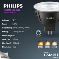 Gambar PHILIPS MASTER LED MR16 12V 6.5Watt 10Deg 24Deg 36Deg 12Volt 6.5Watt - 2700K, 36Deg dari Pusat Lampu Jakarta Kota Administrasi Jakarta Pusat 2 Tokopedia