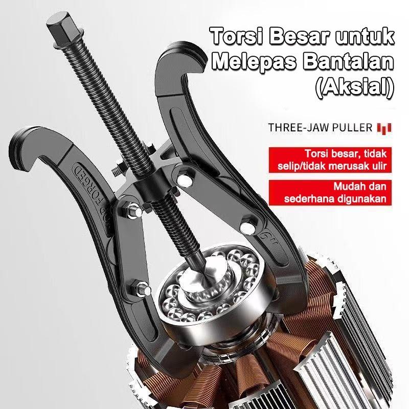Treker Laher 3 Kaki | Puller Bearing Gear 3/4/6/8 Inch - Alat Reparasi Mobil Motor