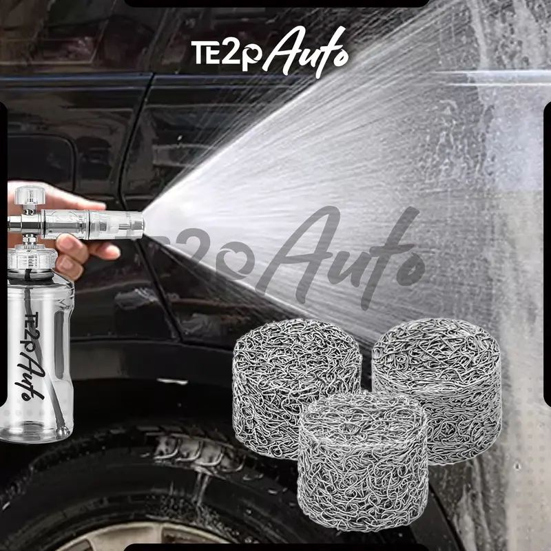 Te2p Auto Mesh 5 Gram Filter Pembuat Busa Foamlance Mesin Jet Cleaner Pencuci Bertekanan Tinggi - Mesh 5gr Wire Steel For Foam Lance Tabung Salju Botol Nozzle Pembuat Sampo Shampoo Busa Salju 6