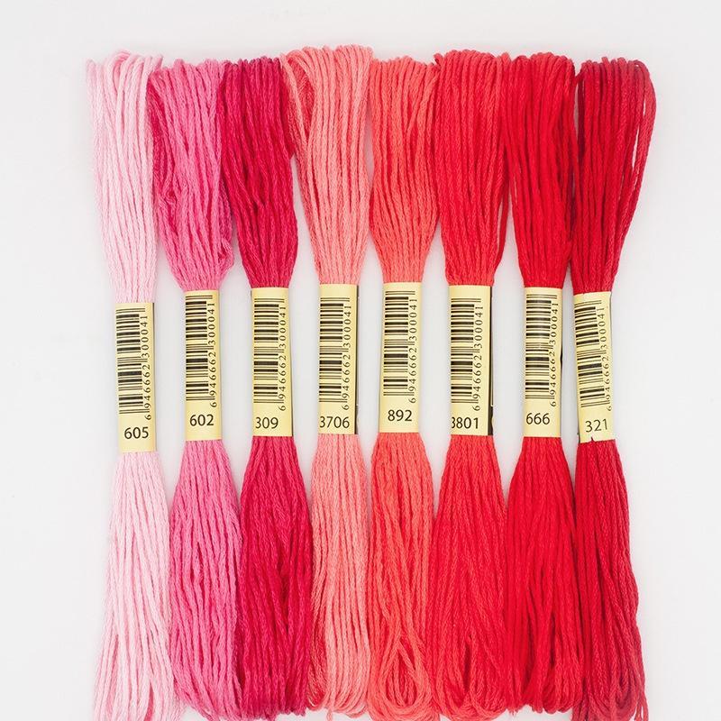 Branching Thread 8Pcs/set Mixed Ecological Cotton Branch Thread Handmade DIY Embroidery ...