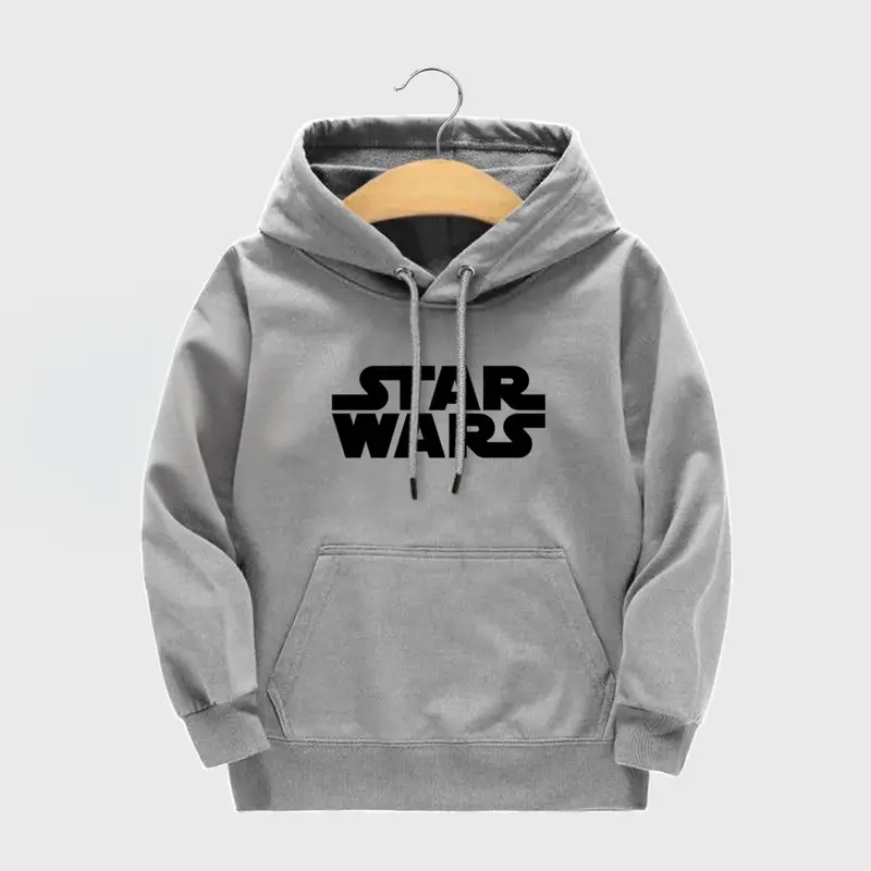 Jaket Sweater Hoodie Anak Laki-Laki Perempuan Sablon STARWARS Umur 2-12 Tahun Fashion Hodie 1
