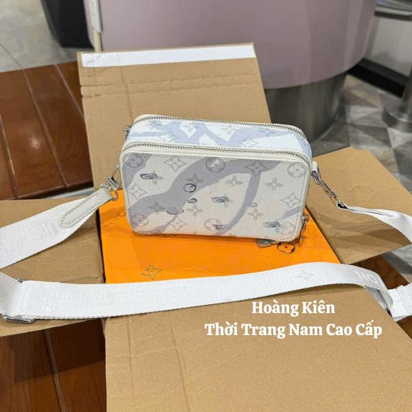 Túi Đeo Cheo Nam Cao Cấp - Chất Da Bò Full 2 Box - Size 18 tui hop 3