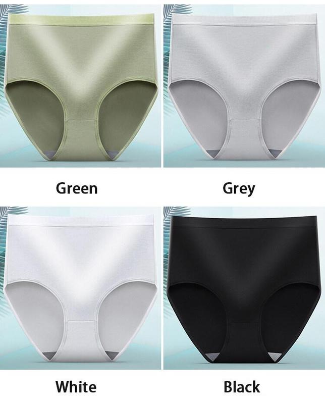 Product Introduction of M-2XL plus size Women's panties High Waist ,Comfortable,Breathable Seamless Antibacterial Underwear 6