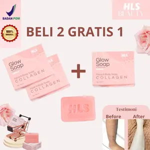 [BELI 2 GRATIS 1] Glow Soap Collagen By Heloise Beauty (Sabun Pemutih Collagen, Sabun Penghilang Bekas Luka, Mengatasi Jerawat Punggung)