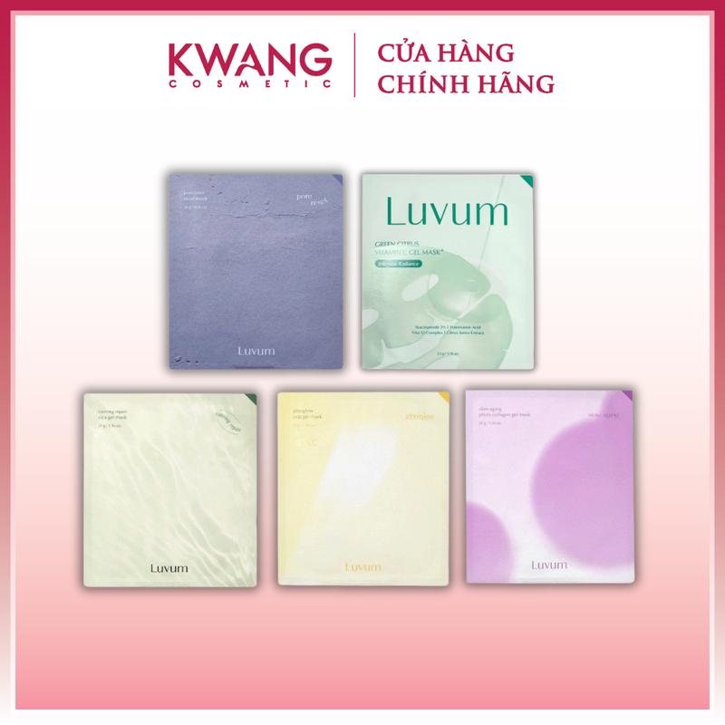 Hộp 5 miếng mặt nạ thạch LUVUM dưỡng da Hàn Quốc Cosmetics Làm Đẹp Da
