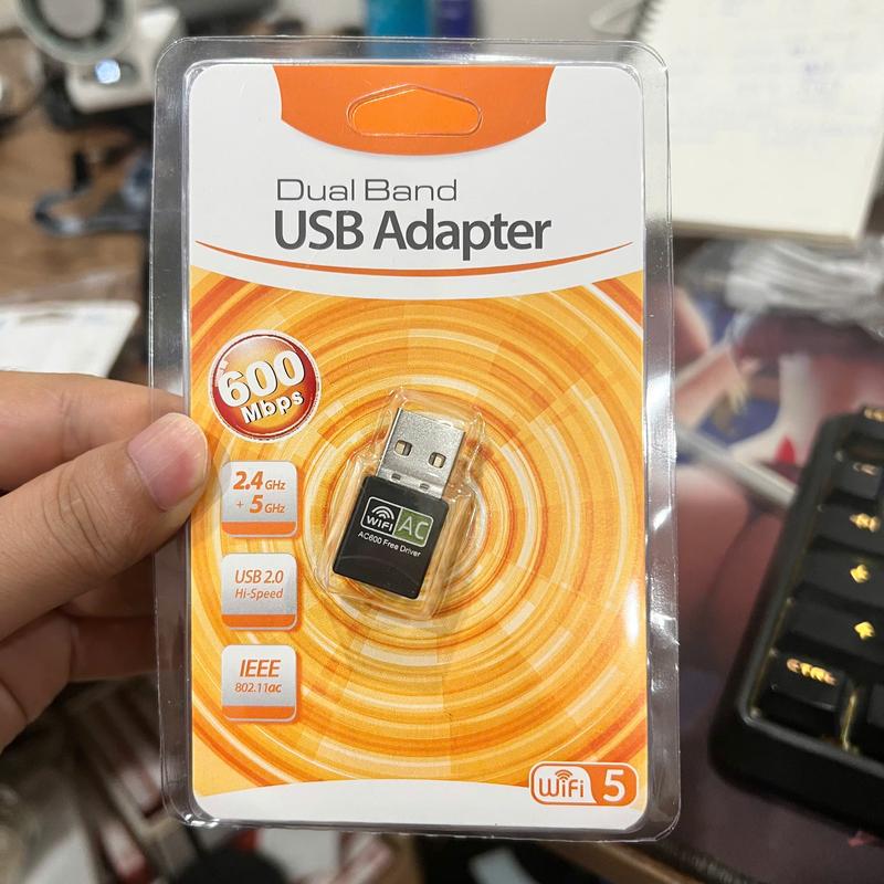  USB WIFI cho PC - Bộ Thu Tín Hiệu Wifi Cho Laptop PC Máy Tính Băng Tần Kép 2.4 5Ghz USB Thu Sóng Wifi Cho Laptop  PC  Máy Tính 